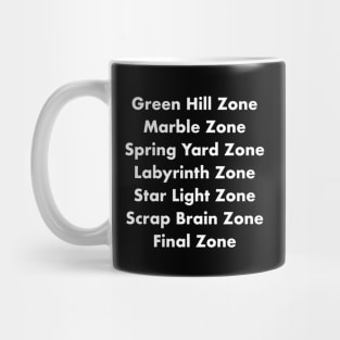 Sonic 1 Zones Mug